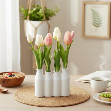 Allstate Floral 13.5" Tulip Flower Arrangement with Ceramic Vase