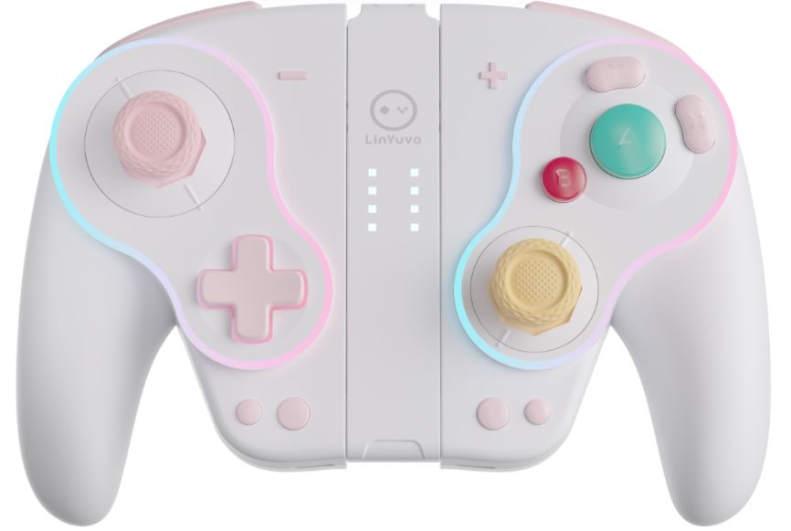 LinYuvo Retro Joy Cons Remote Gamepad for Nintendo Switch/OLED