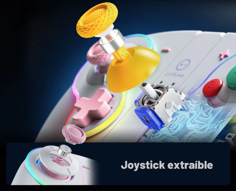 LinYuvo Retro Joy Cons Remote Gamepad for Nintendo Switch/OLED