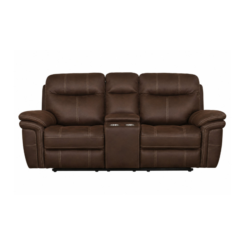 Mason Power Reclining Sofa with Loveseat by Best Home - Brown