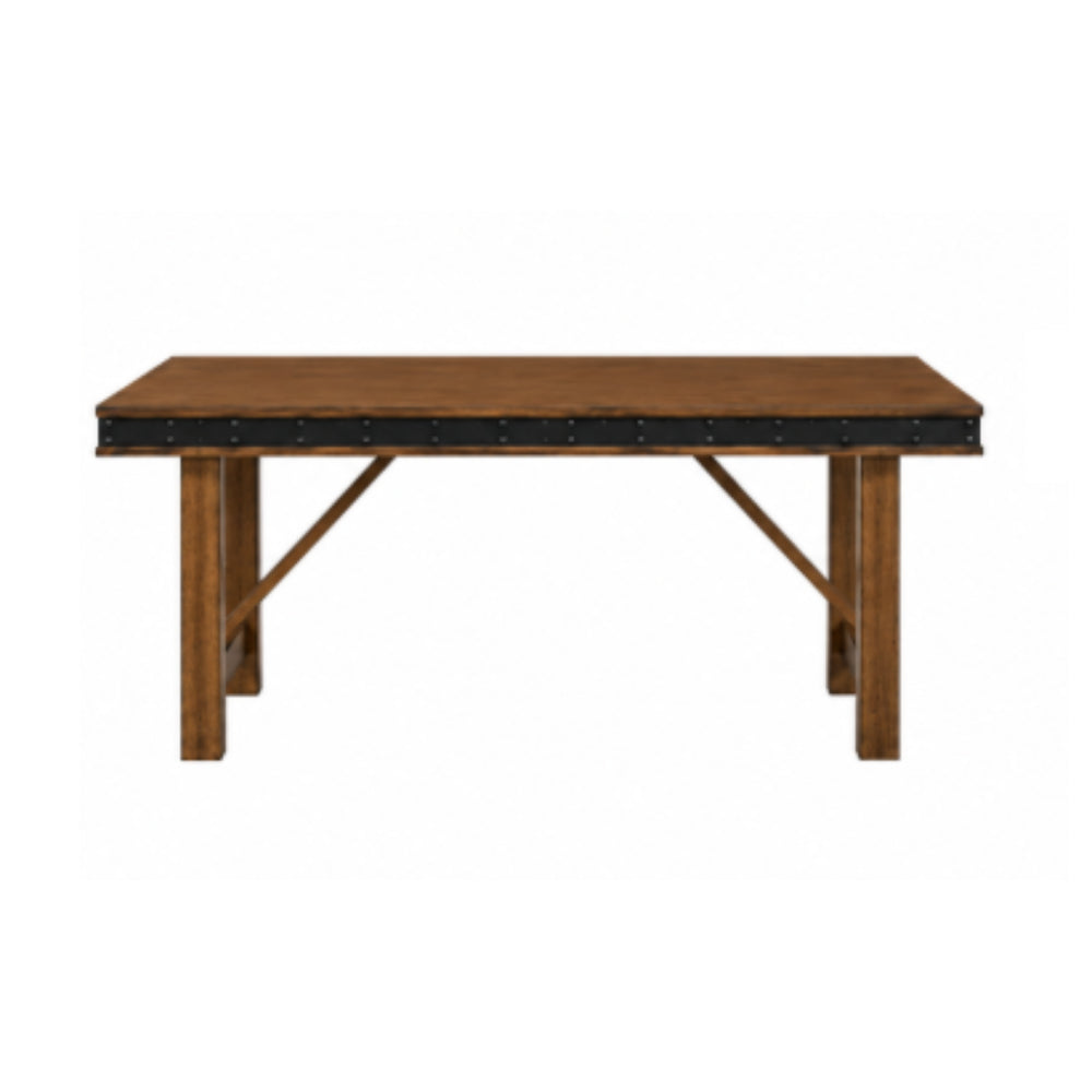 Midnight (6-Piece) Dining Table Set with Bench by Best Home - Brown/Black