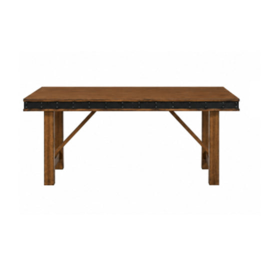 Midnight (6-Piece) Dining Table Set with Bench by Best Home - Brown/Black