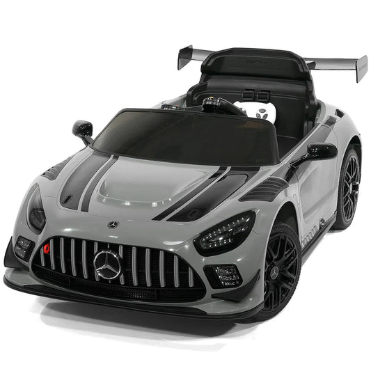 Mercedes AMG GT3 EVO 12V Kids Ride-On Car - Gray