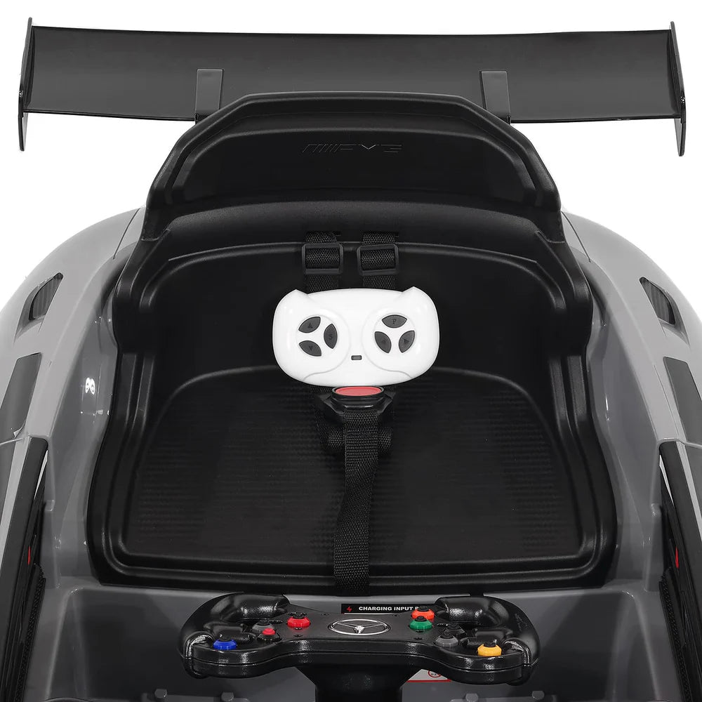 Mercedes AMG GT3 EVO 12V Kids Ride-On Car - Gray