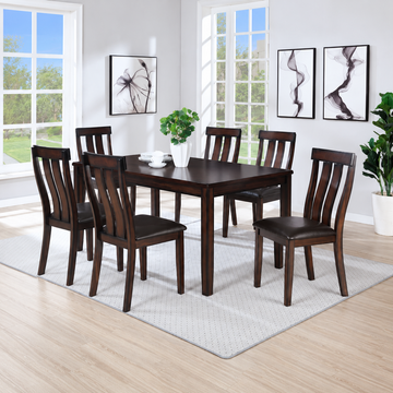 Juego de comedor Brunswick de 7 piezas de 30" de Vilo Home