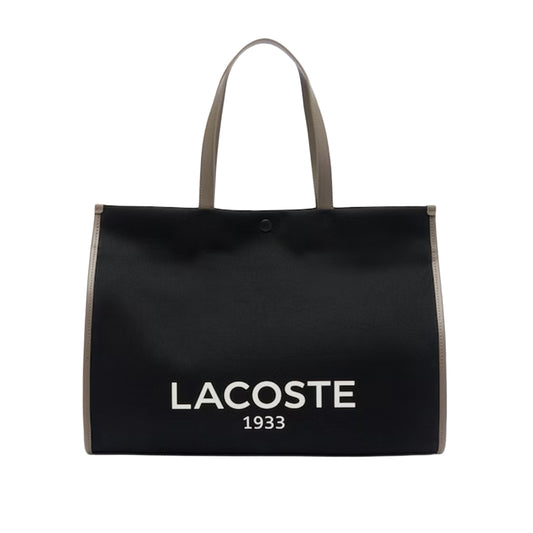 Lacoste Large Heritage Tote Bag - Black