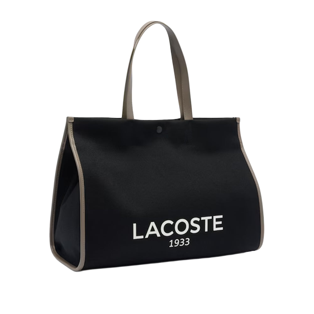 Lacoste Large Heritage Tote Bag - Black– Curacao