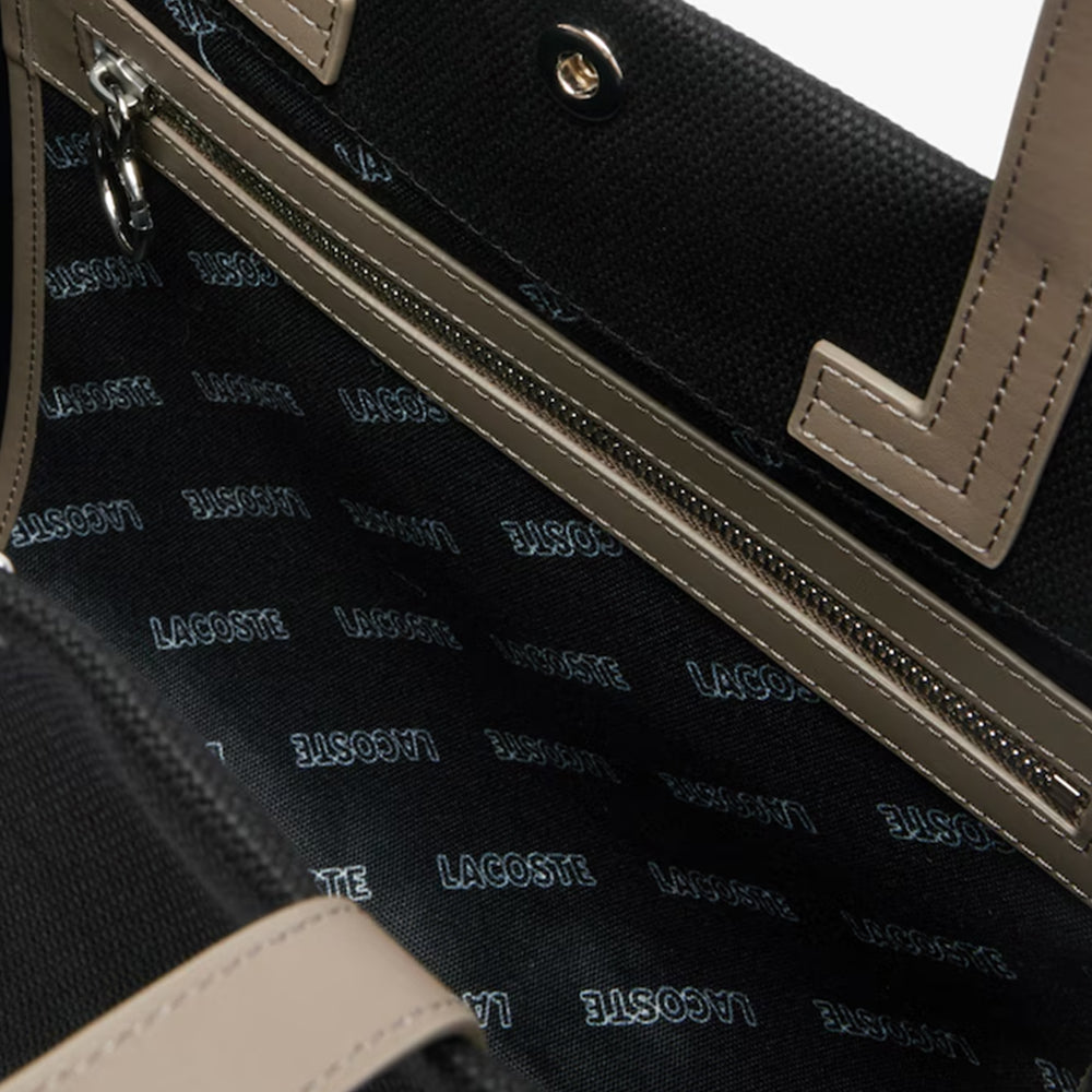 Lacoste Large Heritage Tote Bag - Black