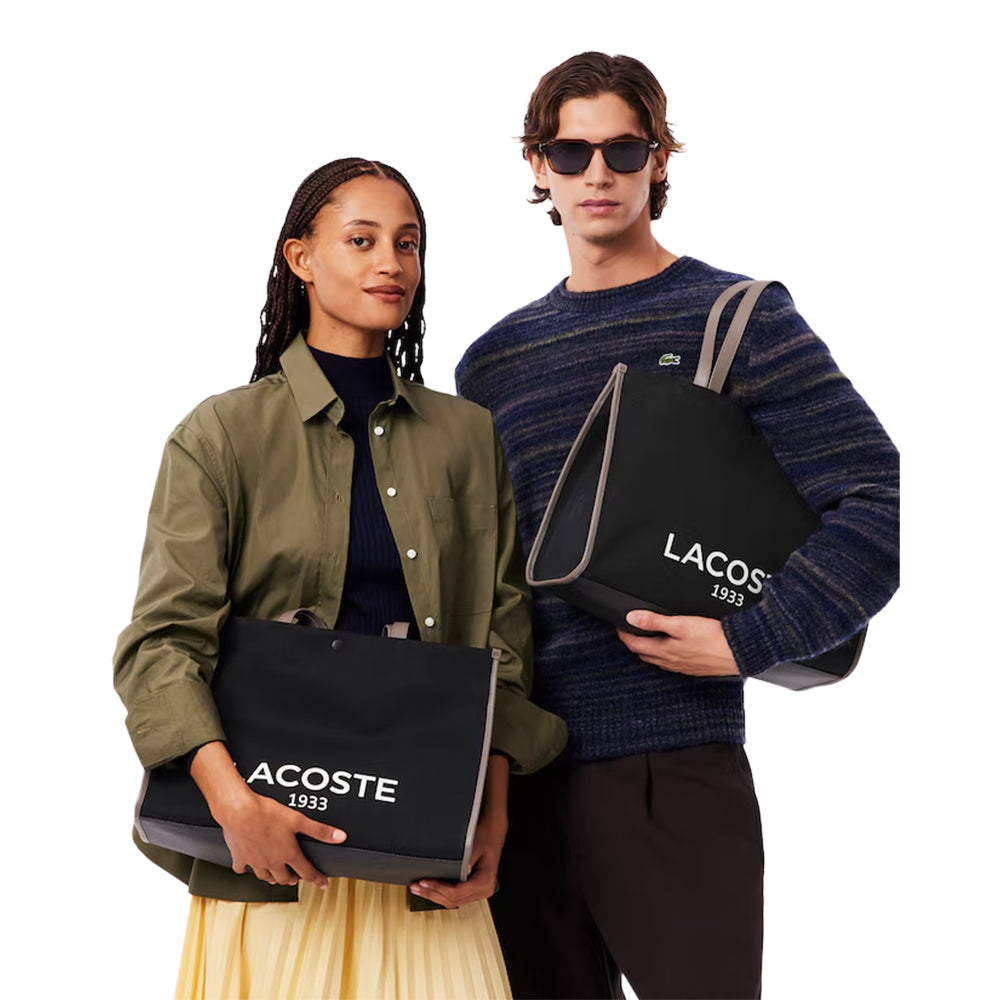 Lacoste Large Heritage Tote Bag - Black– Curacao