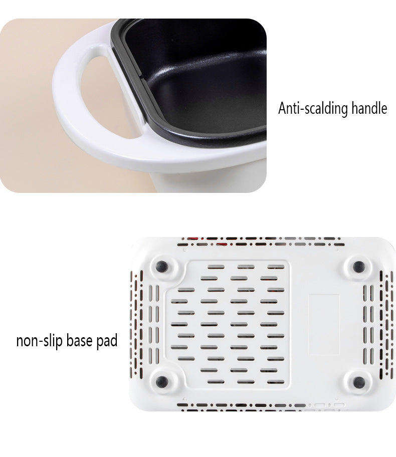 2 in 1 Non-Stick Shabu Pot and Griddle – Induction Heating for Versatile Cooking
