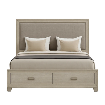 Odesa Queen Size (4-Piece) Bedroom Set by Lifestyle - Gray