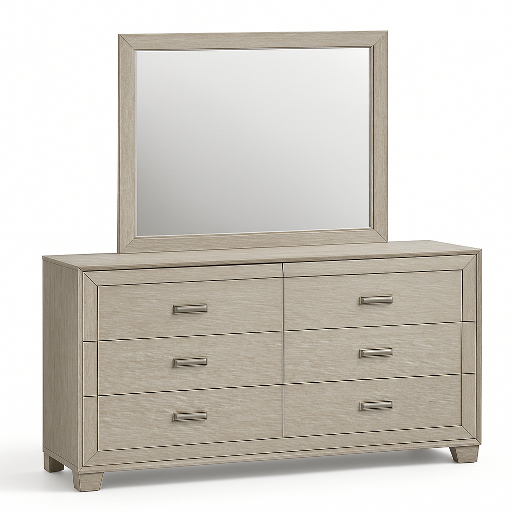 Odesa Queen Size (4-Piece) Bedroom Set - Gray