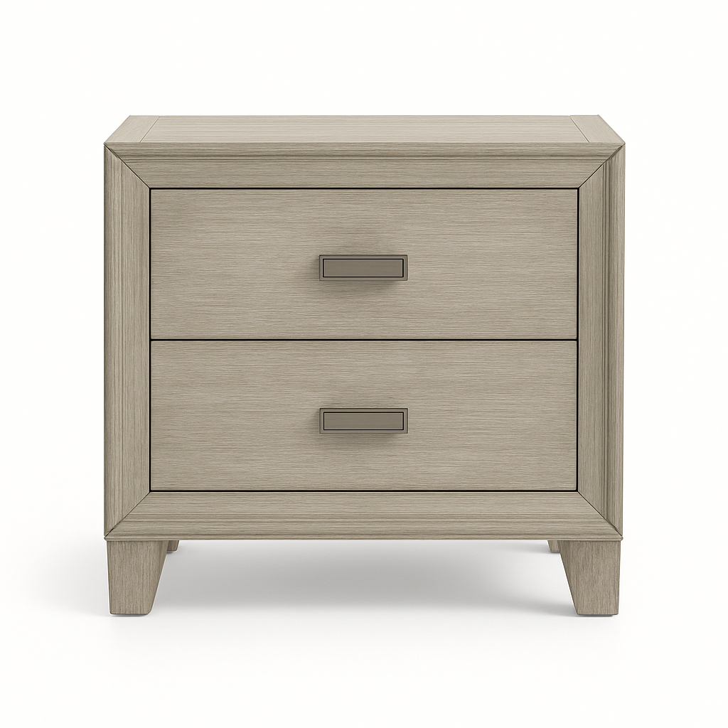 Odesa Queen Size (4-Piece) Bedroom Set - Gray