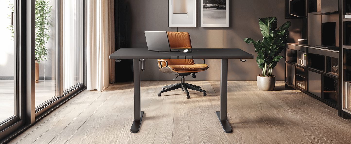 ErGear Height Adjustable Electric Standing Desk - Black