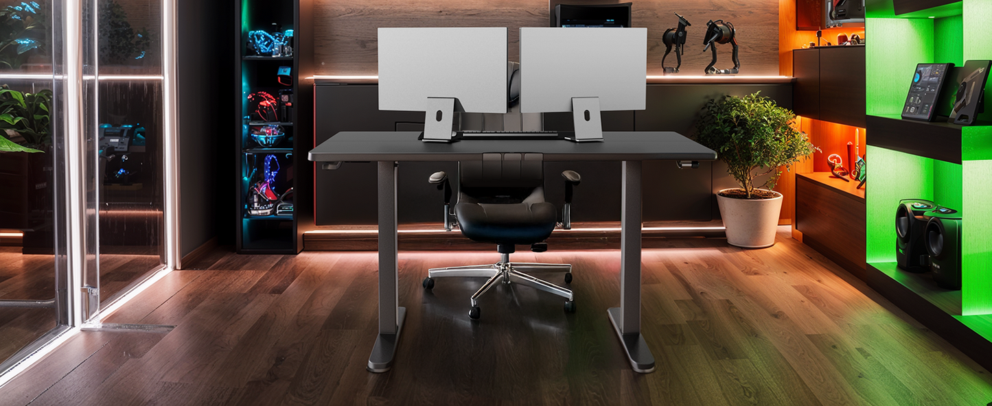 ErGear Height Adjustable Electric Standing Desk - Black