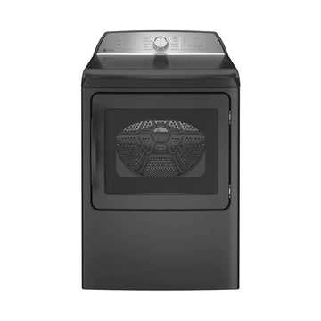 Secadora a gas de carga frontal GE PTD60GBPRDG de 7,4 pies cúbicos con sensor de secado y Wi-Fi integrado - Gris diamante