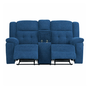 Rey Recliner Loveseat by Best Home - Blue
