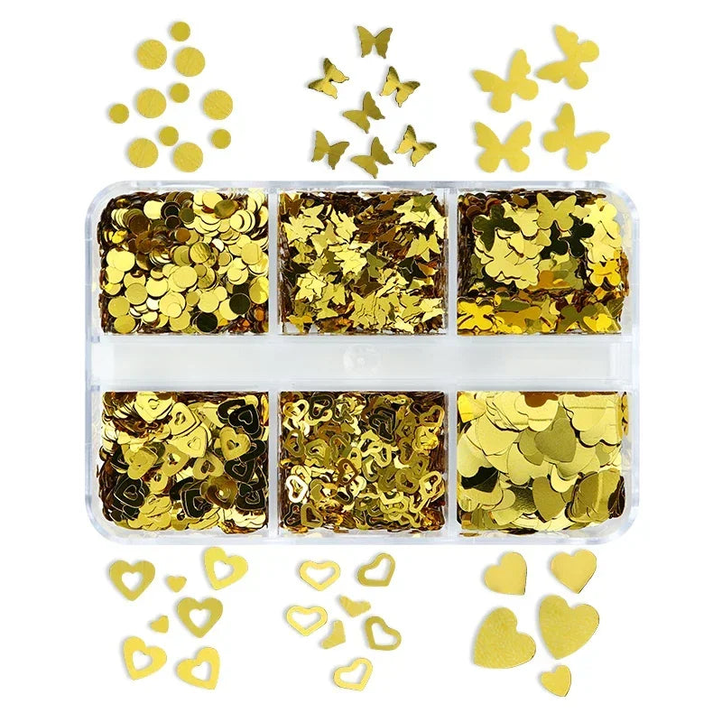 Holographic Glitter English Alphabet Flakes For DIY Resin