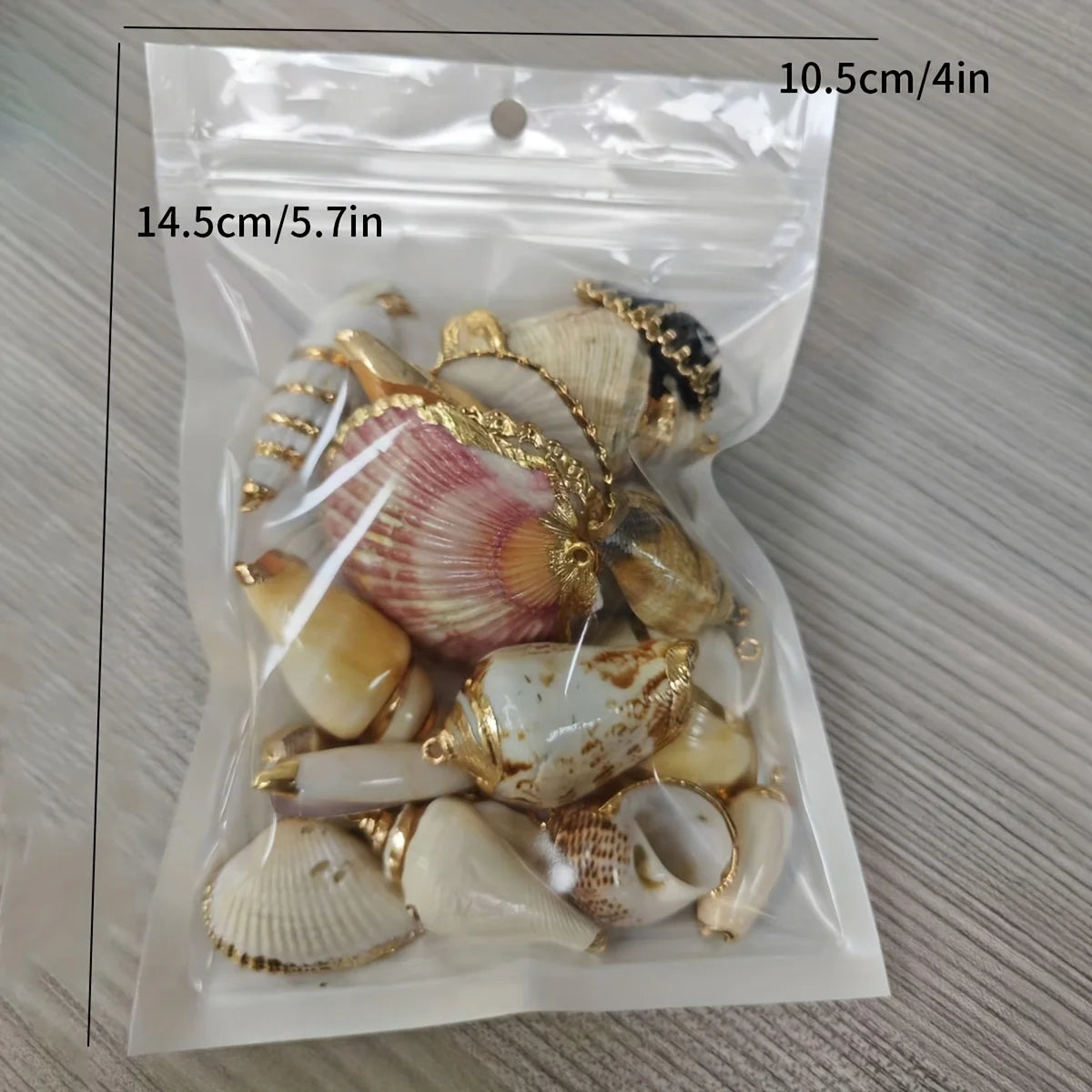 18 Piece Natural Shell Pendant Set for DIY Jewelry Making Assorted Seashell Charms for Necklaces Bracelets and Earrings