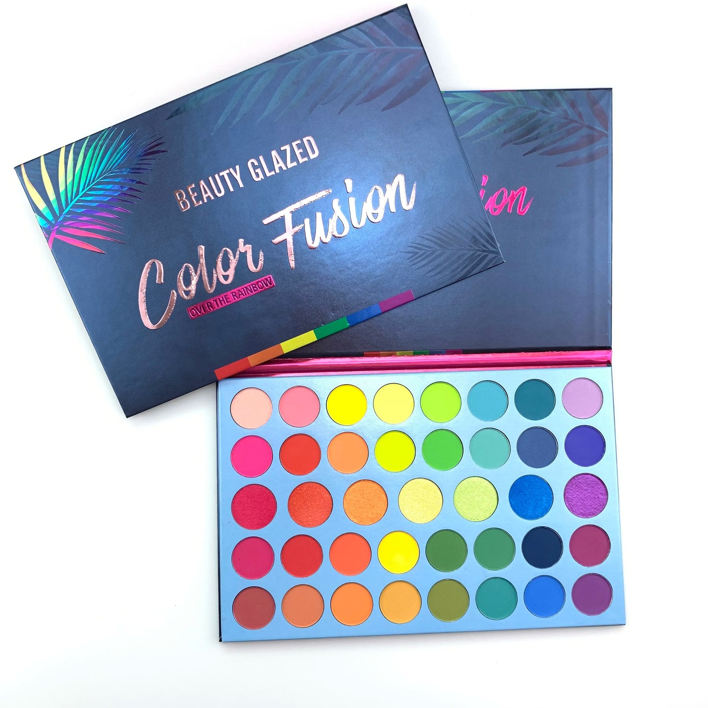 Beauty Glazed 39 Color Rainbow Eyeshadow Palette Long Lasting Neon Glitter Eye Makeup Cosmetics
