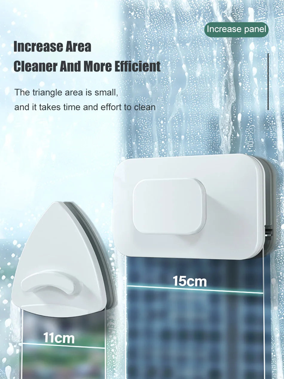 2024 Magnetic Window Cleaner Brush Double-Sided Automatic Water Discharge Wiper for Effortless Glass Cleaning