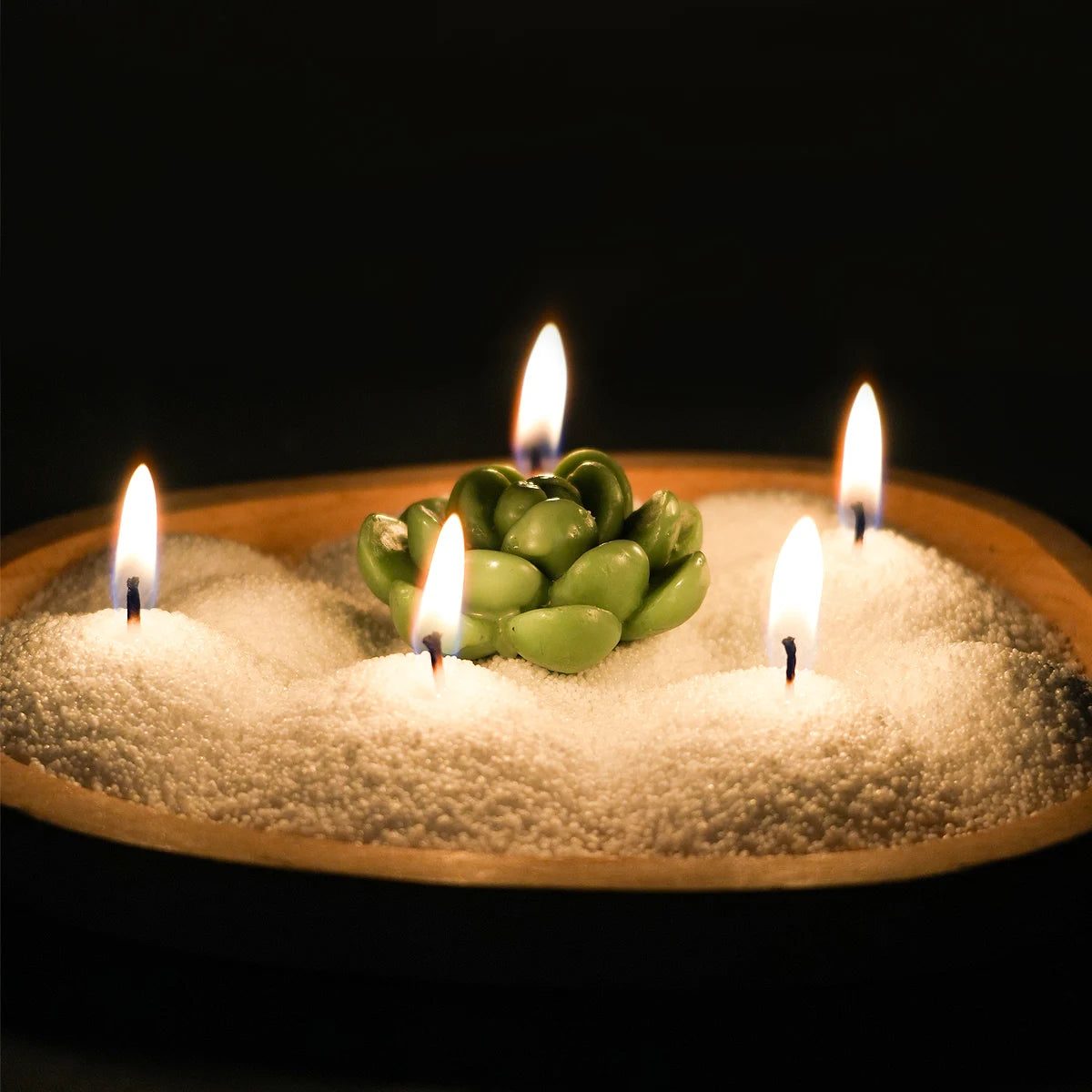 500g-1000g White Sand Wax with Snowflake Pearls for DIY Candles