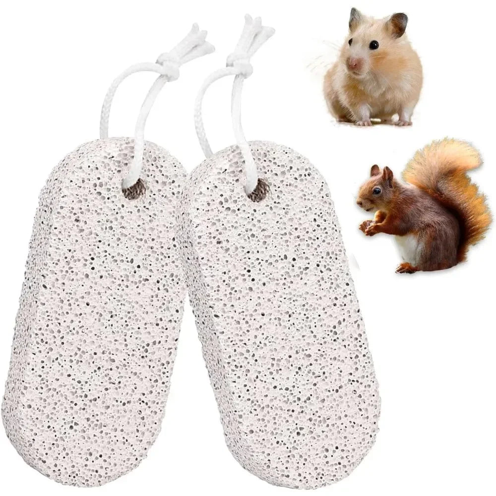 2/4/6PCS Teeth Molar Stone Natural Mineral Rabbit Guinea Pig Hamster Teeth Grinding Stone Small Pet Care Chew Toys Pets 2025