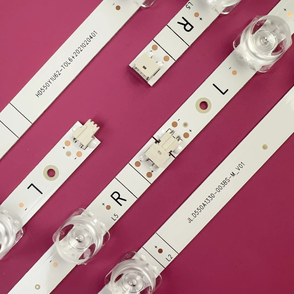 LED Backlight Strip for Hisense 55 Inch TVs Models 55R7G5 55A6GTUK 55E7HQ 55A6H 55R6G 55A6G 55R6095G5 55R6070G 55C350KU 55C350KB Enhance Picture Quality and Aesthetics