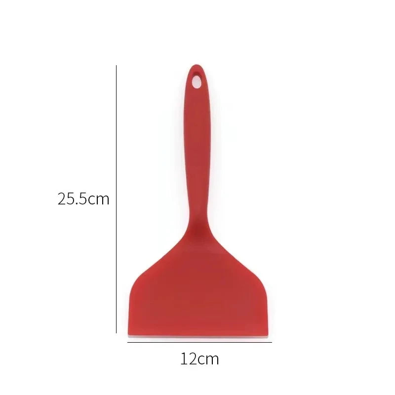 1pc Silicone Spatula Cooking Utensils Beef Meat Egg Kitchen Scraper Wide Pizza Cooking Tools Shovel Non-stick Spatula