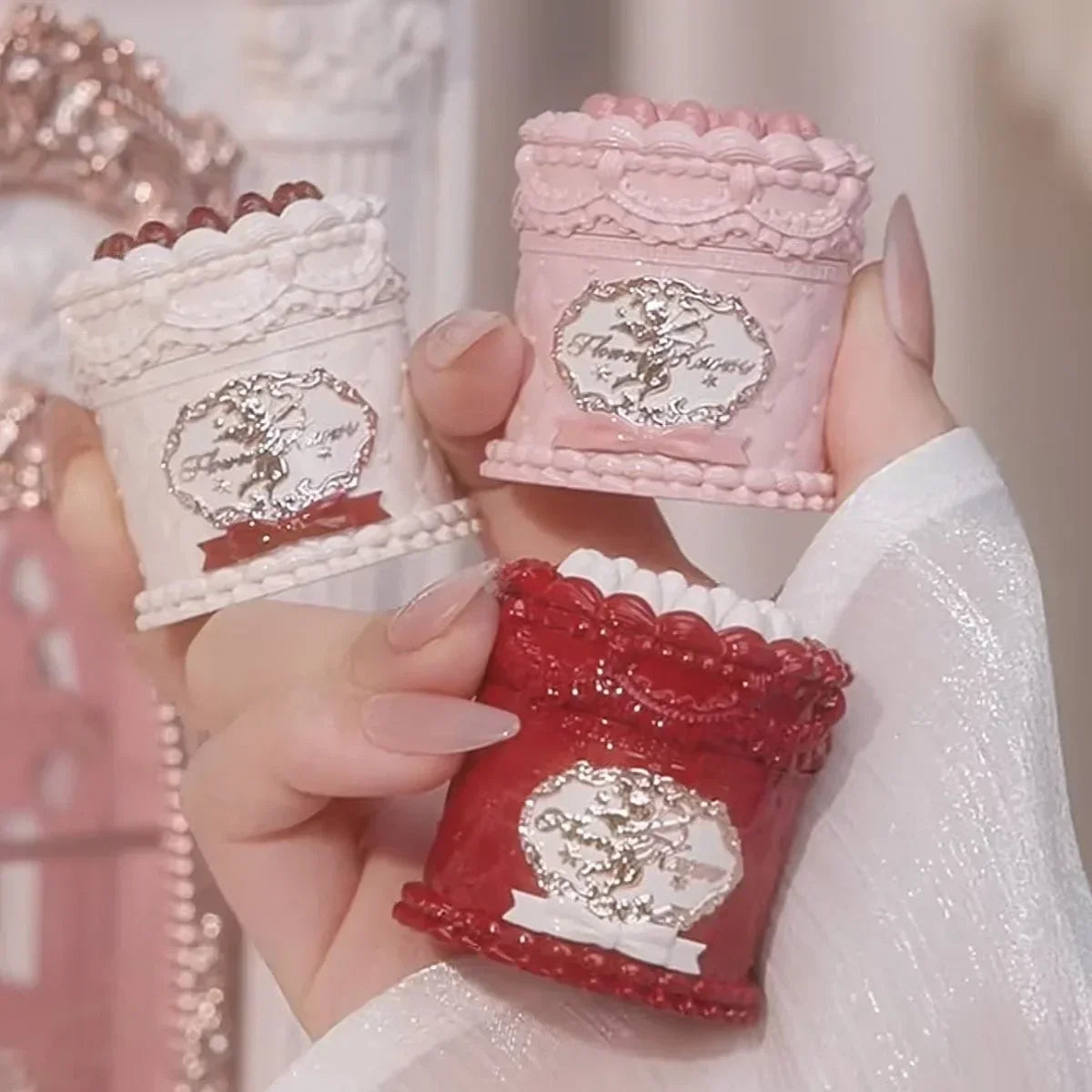 Flowerknows Strawberry Cupid Matte Velvet Lipstick Cake Lip Mud Lip Gloss Lip Cream for Women