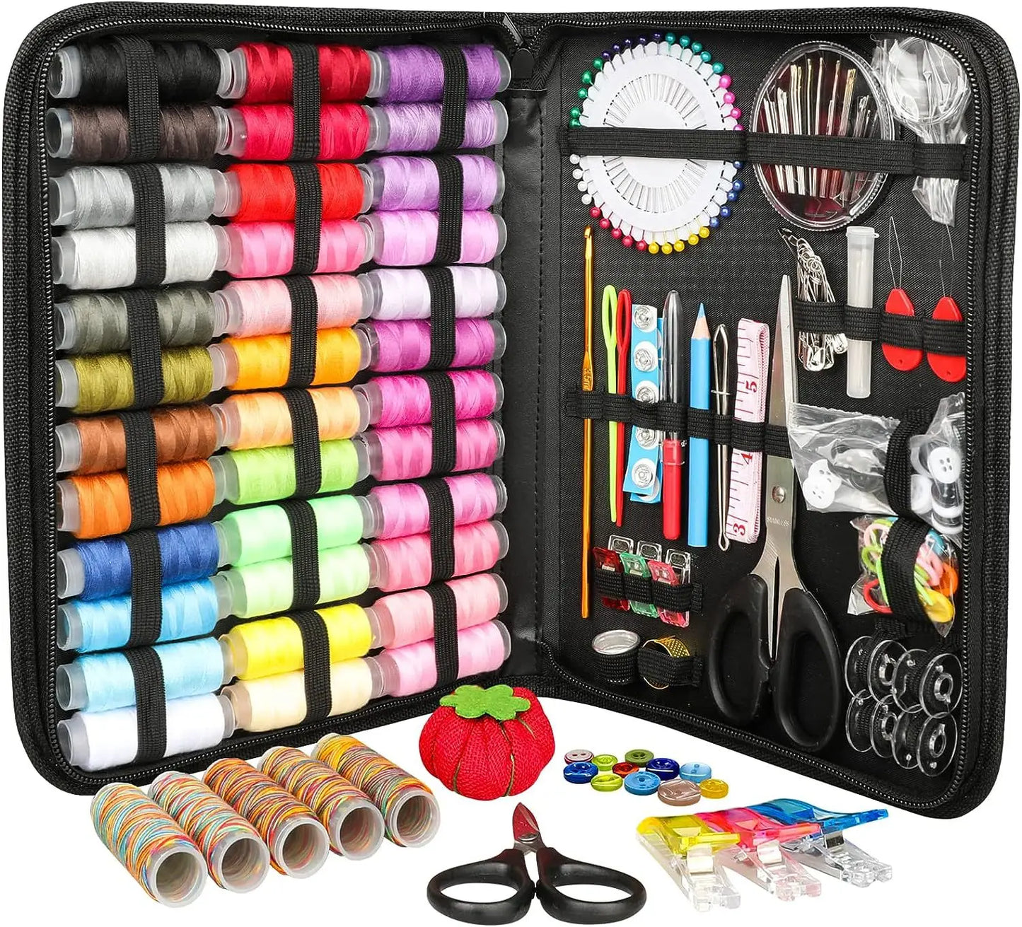230 Piece Sewing Kit DIY Multi-Function Sewing Box Set for Hand Quilting Embroidery and Stitching Accessories