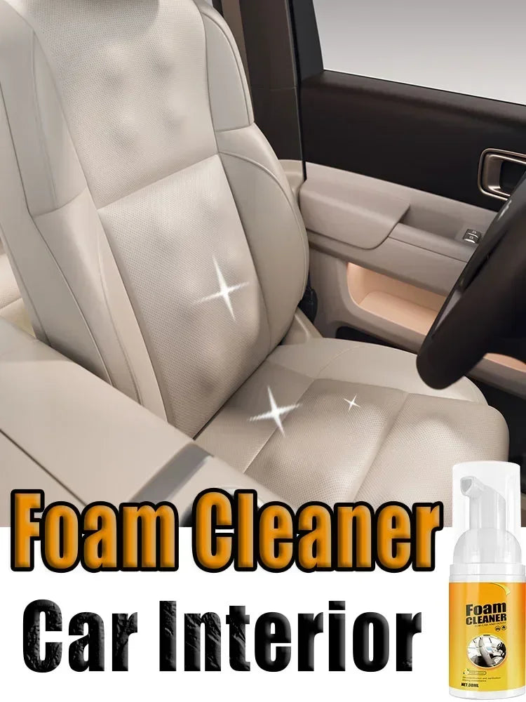 Multi-Purpose Foam Cleaner for Automotive and Home Use Powerful Stain Remover Foam Spray for Car Interior and Surface Cleaning