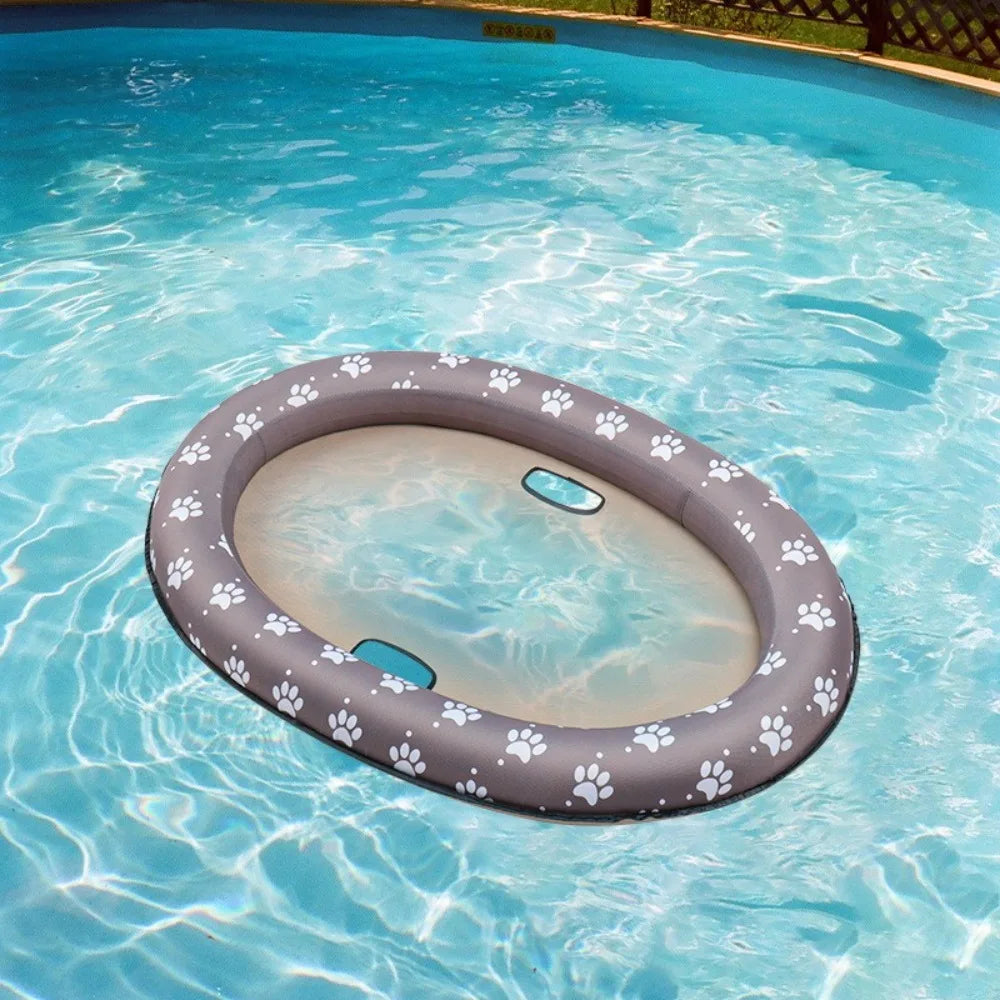 Portable Foldable Dog Swimming Float Soft Cooling Pet Dog Float PVC Pet Floating Raft Pool