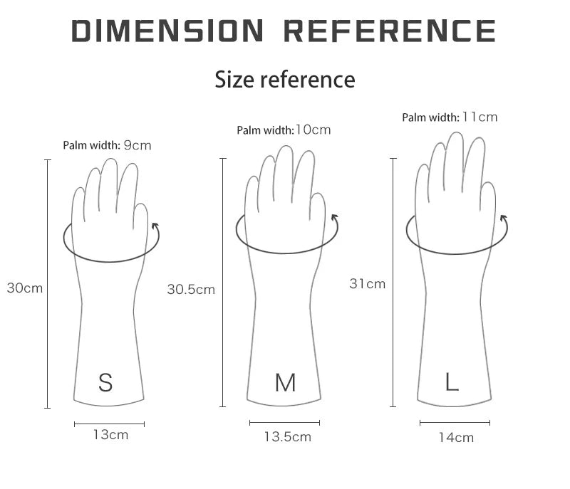 10 Pairs Waterproof PVC Cleaning Gloves for Household Tasks Durable Non-Slip Latex Material for Dishwashing Laundry and General Cleaning