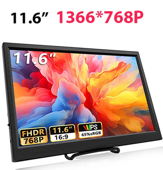 11.6 Inch Portable Monitor HDMI-Compatible Laptop second screen Gaming Extended Display For Switch/PS4/Xbox/Raspberry Pi