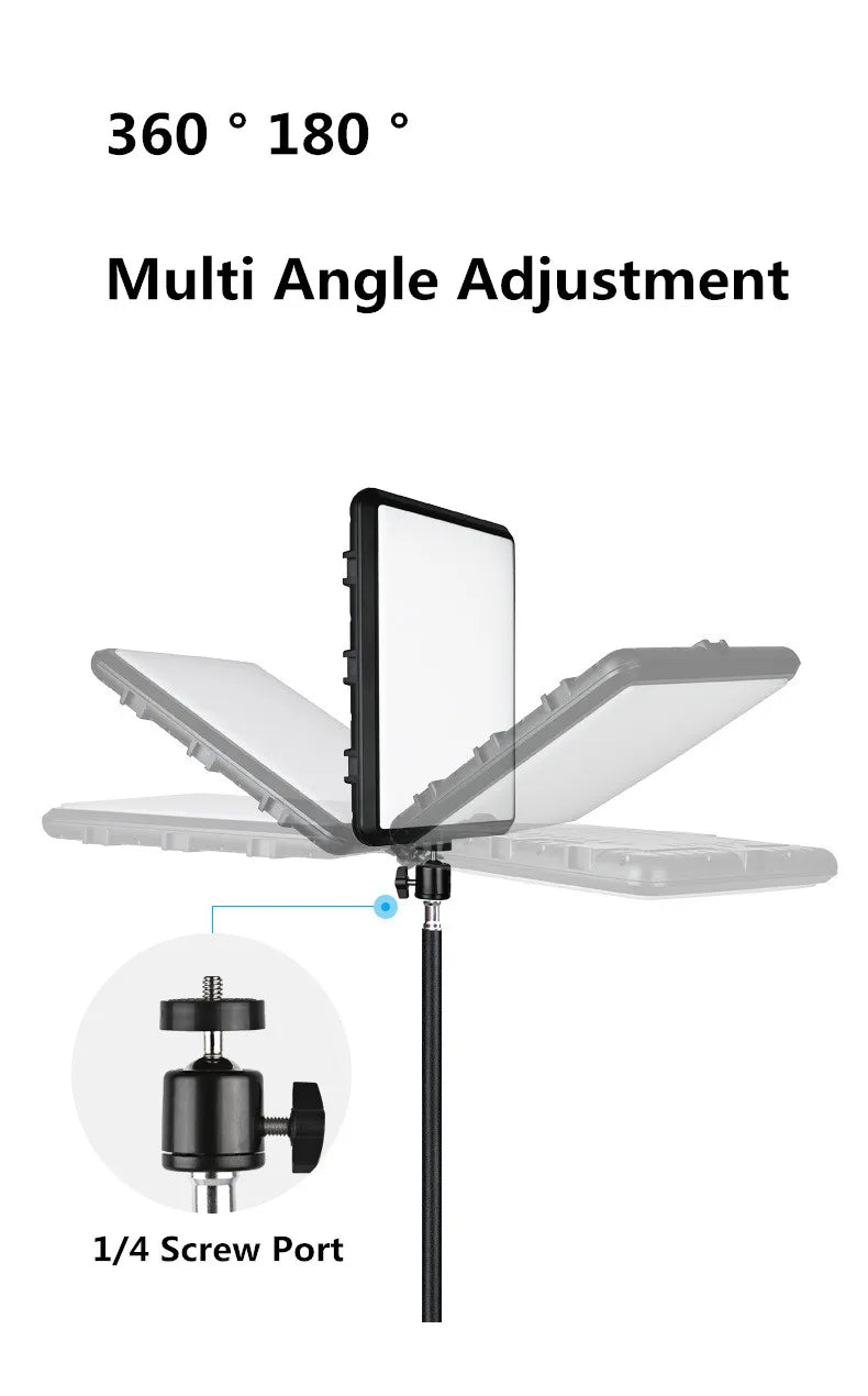8/12 Inch LED Photography Video Light Panel Kit With Tripod