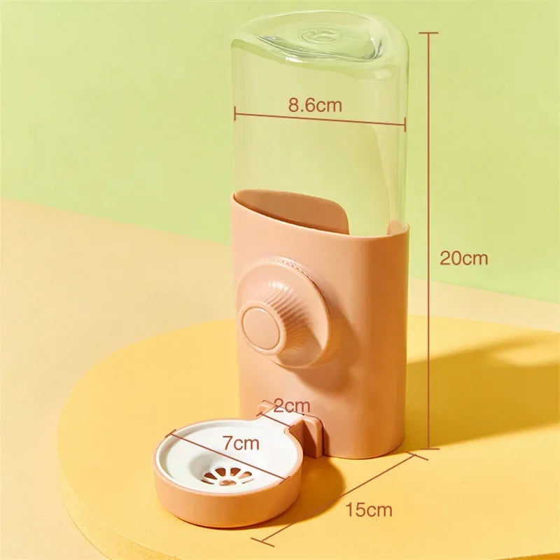 600ML Automatic Water Bottle for Rabbits Dutch Pigs Chinchillas & Hedgehogs Silent Large Capacity Pet Waterer  Refill Feature