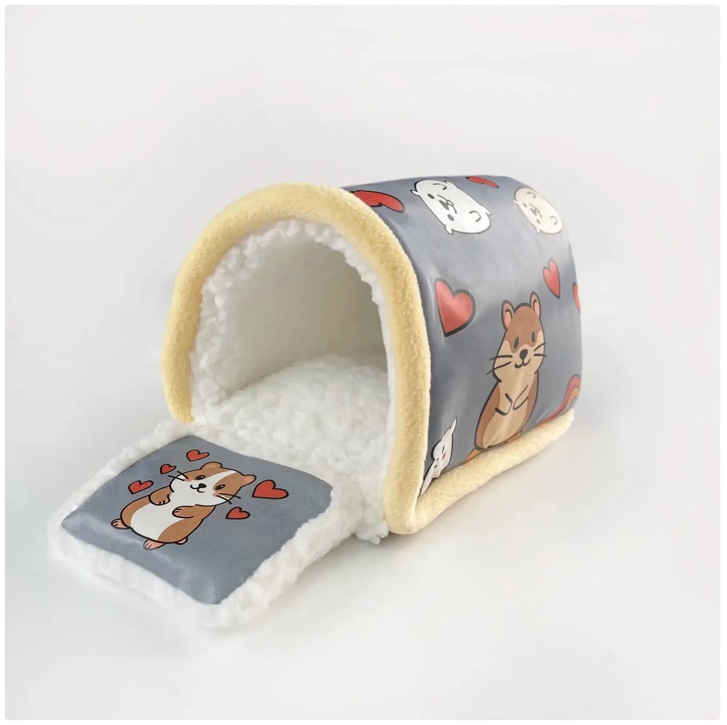New Style Pet Cotton Nest Winter Insulated House Hamster Nest Golden Thread Bear Flower Branch Rat Add Cotton Warm Nest Little