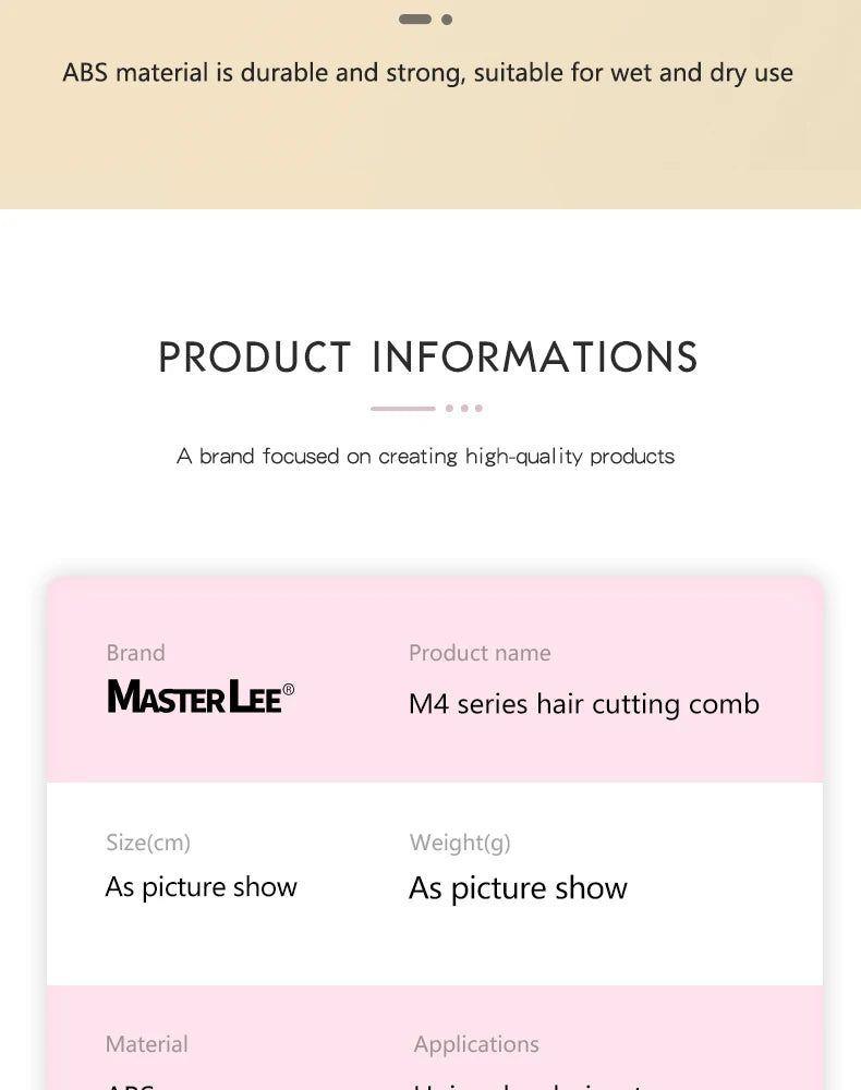 Professional Haircut Comb for Barber Shop and Salon Use