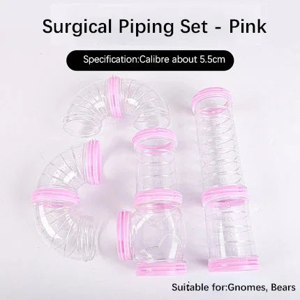 Hamster Coop External Pipelines Can Be Randomly Spliced DIY Landscape Design Pipes Hamster Cage Modification Movement Tunnel