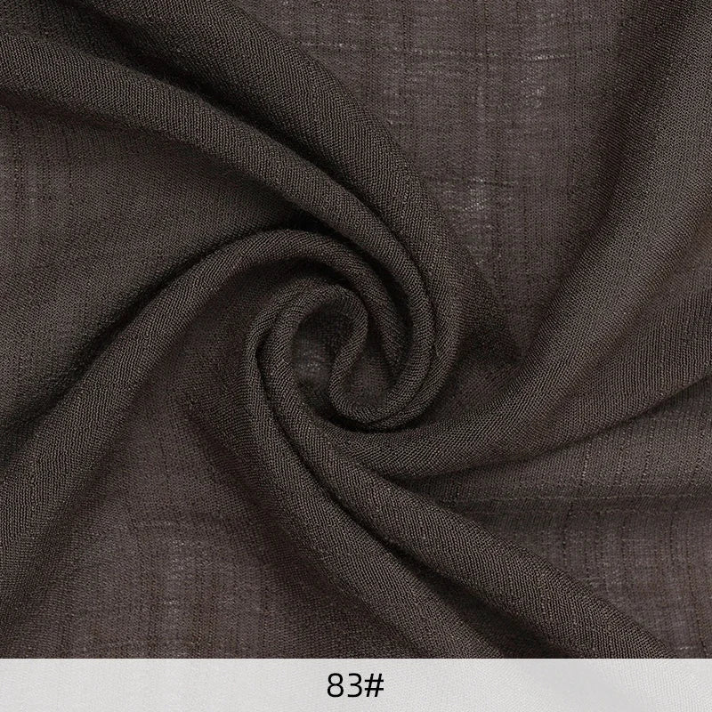 Solid Color Imitation Hemp Bamboo Crepe Fabric 5M 2M 1M 0.5M Soft Breathable Vibrant DIY Dress Gauze Curtain Bedding