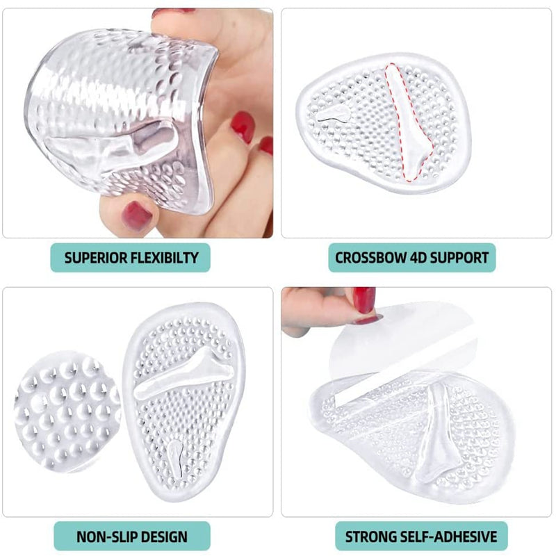 Women Insoles for Shoes High Heel Pad Adjust Size Sticker Pain Relief Foot Care Insert Forefoot Pads for High Heels Half Insoles