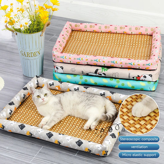Dog And Cat Ice Cushion Summer Small And Medium Cat Sofa Cool Wear Pads Pet Bed Comfortable Wear-Resistant Pads Pet Supplies