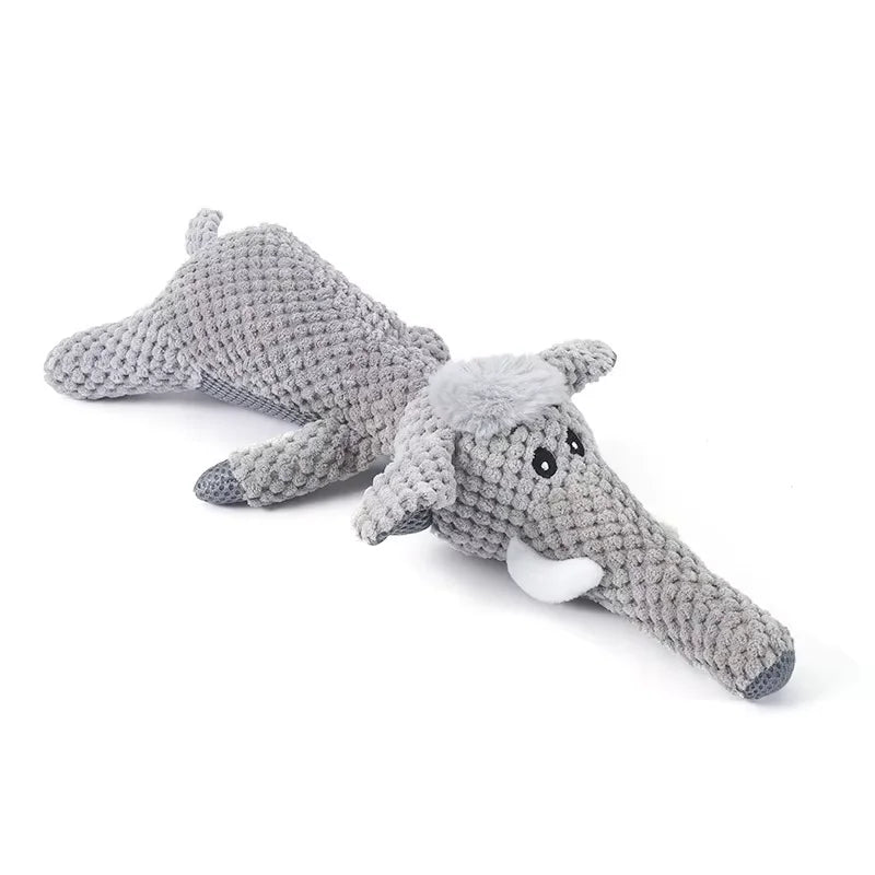New Pet Toy Dog Plush Toys Interactive Bite Grinding Teeth Clean Teeth Bite Resistant Vocal Animals Pet Supplies