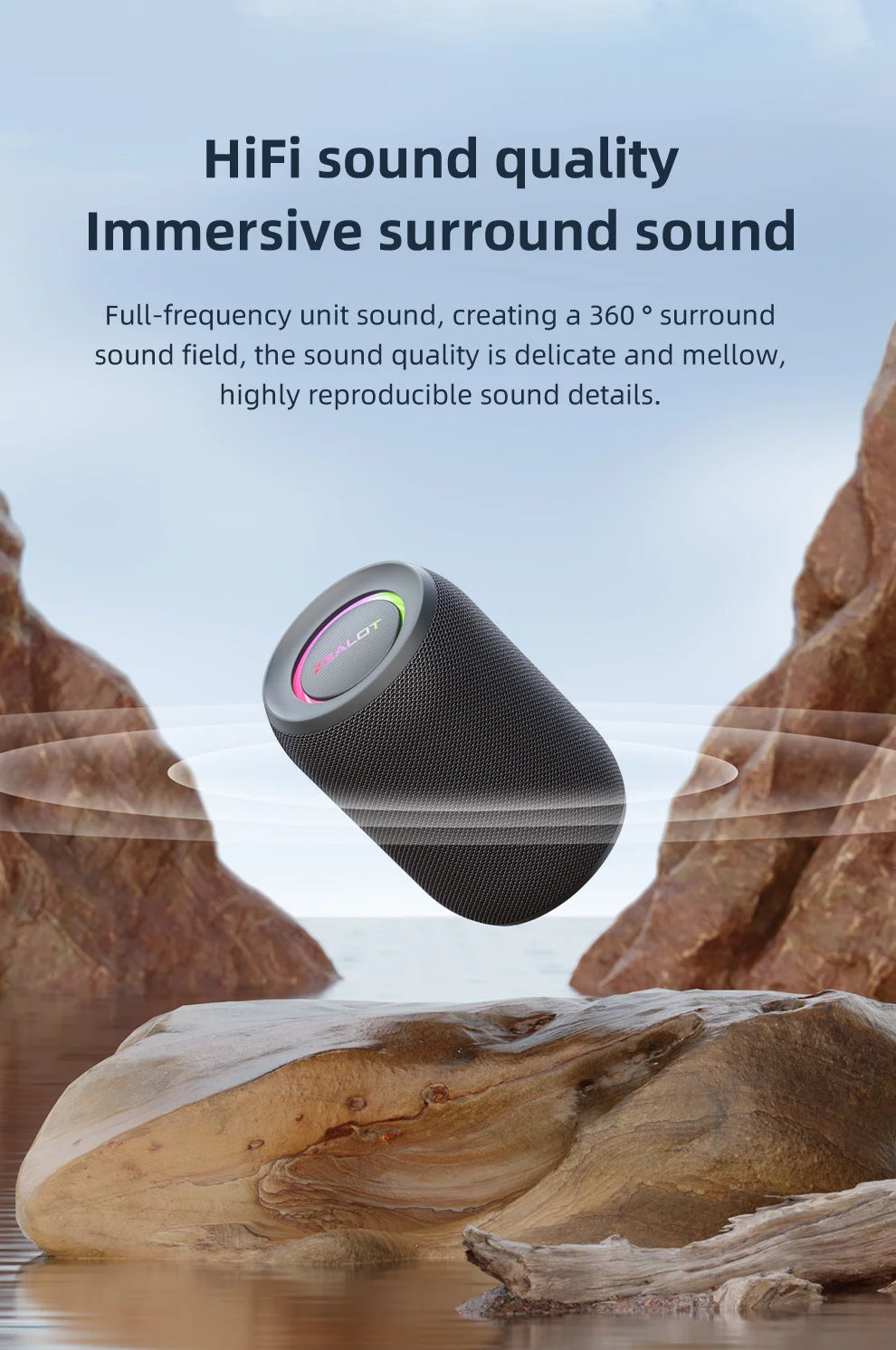 Zealot S62M Portable Bluetooth Karaoke Machine with Wireless Microphones Ideal for Home and Family Gatherings