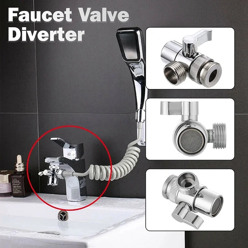 M22/M24 Switch Faucet Adapter Kitchen Sink Splitter Diverter Valve Water Tap Connector for Toilet Bidet Shower Bathroom Kitchen