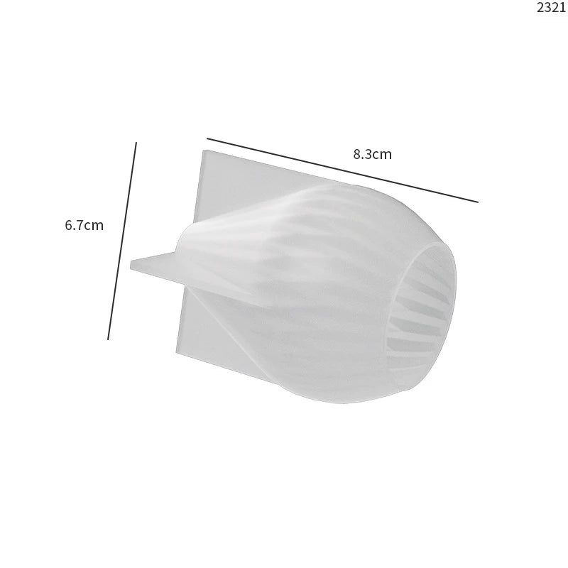 Classical Striped Roman Cylindrical Silicone Candle Mold for DIY Handmade Candles