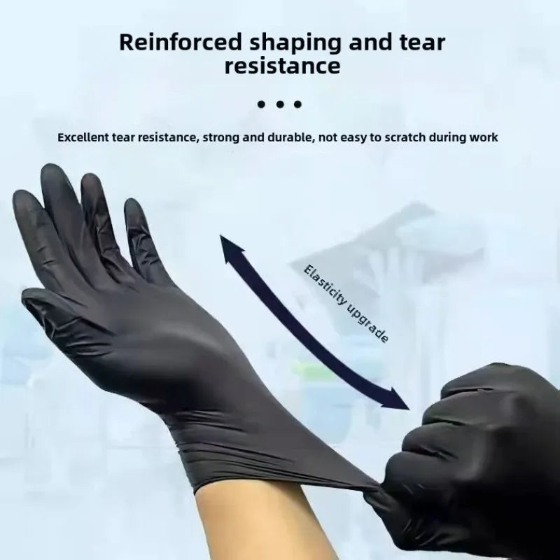 Disposable Nitrile Waterproof Gloves for Kitchen and Household Cleaning Tasks
