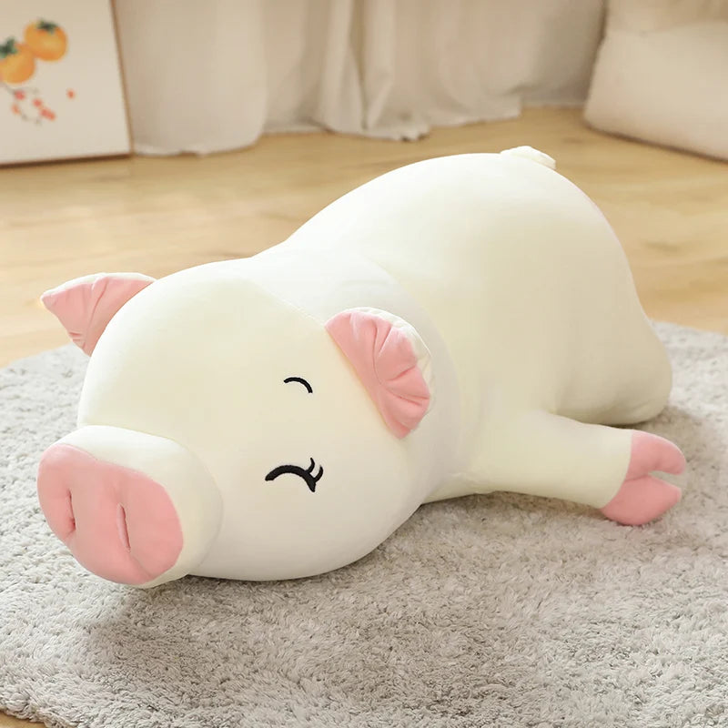 Squish Pig Stuffed Doll Plush Piggy Toy Soft Pillow Cushion for Kids and Babies Available in 40cm 50cm 60cm 80cm