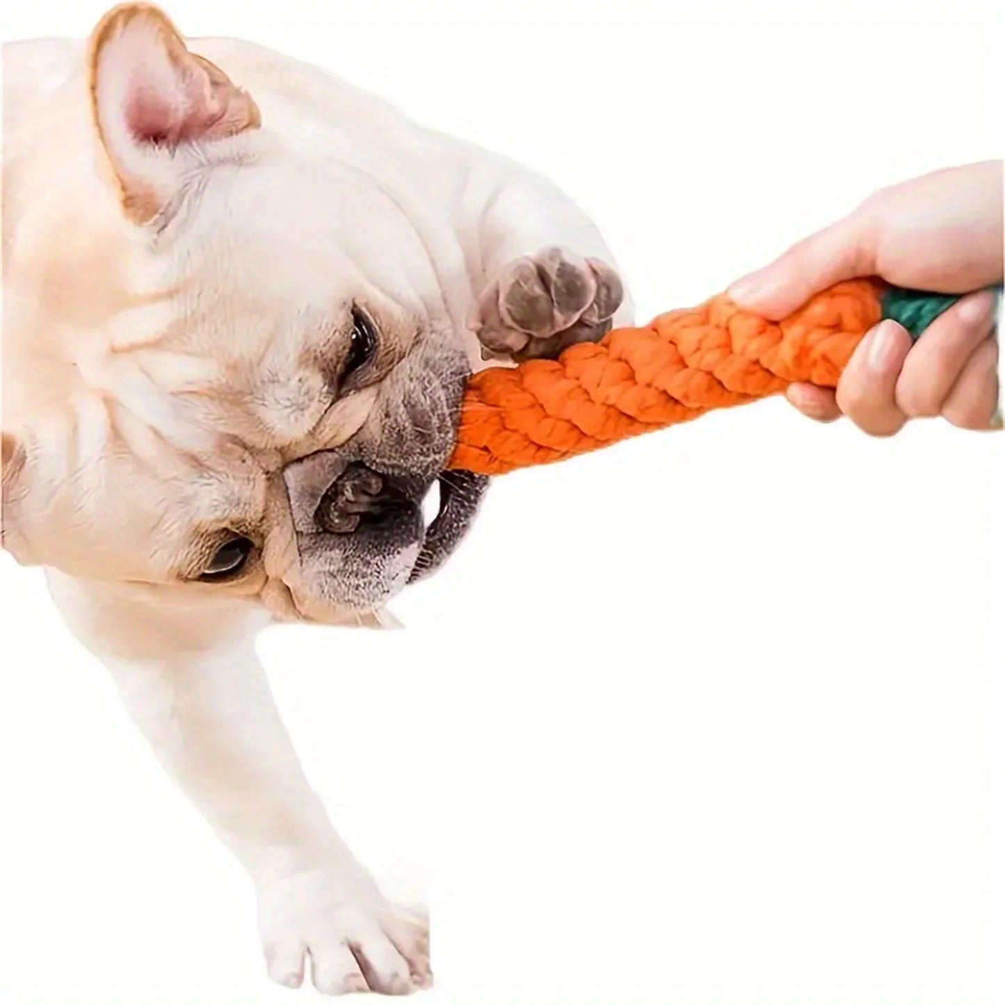 Chew Toys for Small Dogs Cleaning Teeth Dog Toys Bite Resistant Pet Dog Puppy Carrot Cotton Rope Pet Playing Toy Accessories